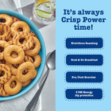 Crisp Power High Protein Pretzel Crisps - 6 Pack x 1.75 oz Crunchy & Flavorful Plant-Based Snack. No Sugar, 28g Protein Per Pack in 3 Savory Flavors, Vegan, Keto Friendly, Non-GMO, Kosher Non-Dairy (1.75 Ounce (Pack of 6), Sea Salt)