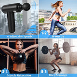 Skcoipsra Massage Gun, Gifts for Men Women Dad Mom, 1.76 Pounds Muscle Massager for Back Neck Pain Relief, 6 Speeds Electric Massager for Athletes, Gifts from Daughter Son Wife