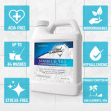 Black Diamond Stoneworks MARBLE & TILE FLOOR CLEANER. Great for Ceramic, Porcelain, Granite, Natural Stone, Vinyl and Brick. No-rinse Concentrate.(1-Gallon)