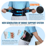 Bracepost Back Brace for Lower Back Pain Relief with 3D Lumbar Pad, Lumbar Support Belt for Men & Women with Biomimetic Widened Back Support Bar, for Herniated Disc, Sciatica, XL(Waist:43.5"-47.5")