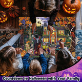 Halloween Puzzles Advent Calendar 2024 for Adults Teens,1008pcs Halloween Puzzles for Kids 31 Day Countdown to Halloween Jigsaw Puzzles Halloween Gifts