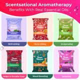 Cleverfy Shower Steamers Aromatherapy - Limited Edition Holiday Gift Set of 6 Shower Bombs with Essential Oils. Self Care Stocking Stuffers for Women and Men, Christmas Gifts for Women and Men.