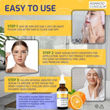 Advanced Clinicals Vitamin C Body Lotion + Potent Vitamin C Serum 2pc Bundle | Face Serum & Body Cream Brightening Skin Care Set & Kits For Wrinkles, Dark Spots, Dry Skin, & Uneven Skin Tone, 2-Pack