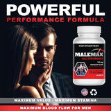 MaleMax Edge Enlargement Pills- Boost Up to 3 Inches Fast- Amplify Male Size- Extend in Length, Engorge in Girth- Stamina Multiplier- 60 Tablets