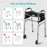 Walker Tray with Cup Holder, Mobility Table Trays for Walkers for Seniors,Walker Trays for Rolling Folding Walker,Portable Multipurpose Walker Accessories - Removable & Easy Assembly