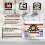 Creatine Supplement for Women's Booty Gains - Unflavored Micronized Creatine Monohydrate Powder