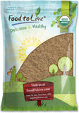 Food to Live Organic Psyllium Husk Powder, 10 Pounds — Non-GMO, Kosher, Ultra Fine, Unsweetened, Unflavored, Rich in Fiber, Natural Food Thickener, Great for Baking, Raw, Bulk, Vegan, Keto Friendly