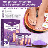 XIWEIOO Foot Soak salt with Tea Tree Oil - Moisturize, Reduce Foot Odor, & Soothe Aching Feet Foot cream spa bath massager Epsom Salt foot pedicure kit at home spa exfoliante healthycare