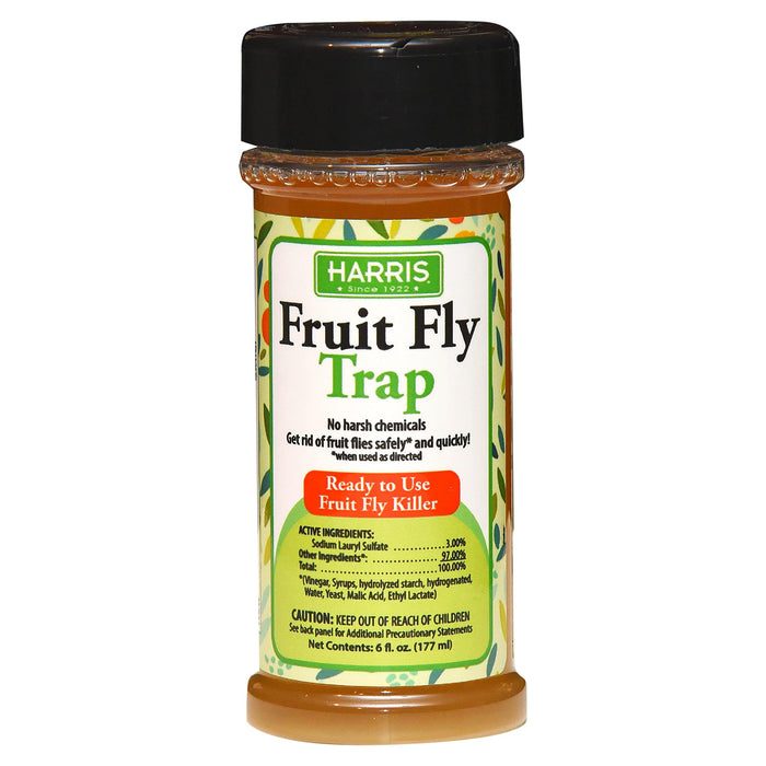 Harris Fruit Fly Trap, Fruit Fly Killer for Indoors, 6oz (1-Pack)