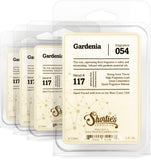 Pure Gardenia Wax Melts Bulk Pack - Formula 117 - 4 Highly Scented 3 Oz. Bars (12 Oz. Total) - Made With Essential & Natural Oils - Flower & Floral Air Freshener Cubes Collection