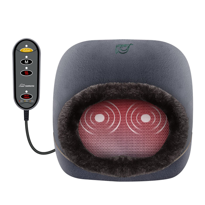 Snailax 3-in-1 Foot Warmer&Vibration Foot and Back Massager with Heat,Heated Foot Massager Machine with 3 Vibration Modes for Plantar Fasciitis Relief,Feet Warmers for Women,Men