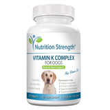 Nutrition Strength Vitamin K for Dogs, Vitamins K1 & K2 (MK4 & MK7) + Vitamin D3, Help Maintain Strong Bones, Promote Healthy Heart, Boost Immune System, Support Muscle Function, 120 Chewable Tablets