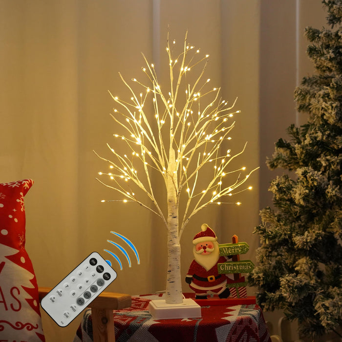 PXBNIUYA 144 LED Birch Tree Lights with Remote Control and Timer-Warm White