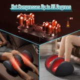 Shiatsu Foot Massager Machine with Heat, Foot and Calf Massager,Delivers Relief for Tired Muscles and Plantar,Deep Tissue Massager, Pain Relief, Promotes Blood Circulation Gifts for Women Men Gray
