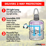 DynaTrap DT150 Indoor Mosquito & Flying Insect Trap – Kills Mosquitoes, Flies, Moths, Gnats, & Other Flying Insects – Protects up to 300 Sq Ft