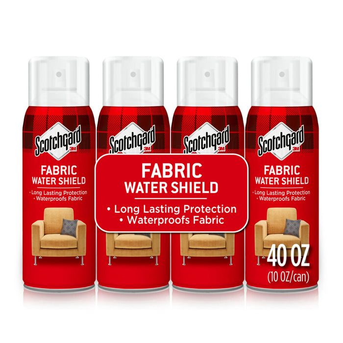 Scotchgard Fabric Water Shield, Water Repellent Spray for Clothing and Household Upholstery Items, Long-Lasting Water Repellent, Four 10 Oz (Pack of 4)