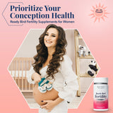 Best Nest Wellness Fertility Supplements for Women, Vegan Prenatal Vitamins for Women Methylfolate Ashwagandha Whole Food Blend Conception Supplements & Pre Natal Multivitamin Formula, 30Ct