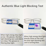 Reading Glasses (2.0) Blue Light Blocking Reader Gaming Screen Digital Eyeglasses Anti Glare Eye Strain Transparent Lens UV Light Weight for Women Men