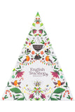 English Tea Shop Advent Calendar Trangular 25 Pyramid Biodegradable Tea Bags