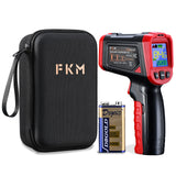 Infrared Thermometer - FKM Digital Temperature Gun with Patented Circular Laser, Non Contact Laser Thermometer Gun for Cooking/Ovens/Home Repairs, -58℉~1022℉ (-50℃-550℃), Not for Use on Humans…