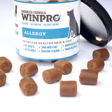 WINPRO Pet Allergy Grain-Free Plasma-Powered Soft Chews, 60 Chews, Natural Blood Protein Supplements for Dogs Providing Relief from Itchy, Irritated Skin, Made in The USA