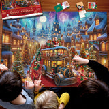 Jigsaw Puzzle Advent Calendar 2024 Christmas Puzzles for Kids and Adults 1008 Pieces Puzzles in 24 Boxes for Countdown Christmas Gifts for Boys Girls Men Women - Christmas Carnival(27.56 x 19.68 Inch)