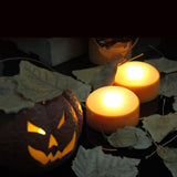 Battery Operated LED Pumpkin Lights with Remote and Timer Bright Realistic Flickering Decorative Plastic Flameless Electric Candles for Jack-O-Lantern Decor Halloween Party Holiday Decorations 3 Pack