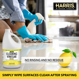 HARRIS Cleaning Vinegar All Purpose Household Surface Cleaner, 128oz (Lemon)