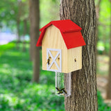 GAW Nature Wood Barn Style Carpenter Bee Traps for Outdoors, 2 Pack Best Wooden Bee Trap for Outside