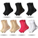 Geyoga 7 Pairs Ankle Compression Socks for Foot and Heel Pain Relief Compression Foot Sleeves for Arch Support Men and Women