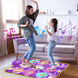 Dance Mat Toys for Kids, Purple Princess Electronic Dance Pad Game with 5 Gaming Modes, Dance Toys with LED Lights, Built-in Music, Ideas Christmas Birthday Gifts for 5+ Year Old Toddler Girls