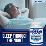 Arazo Nutrition Prostate Supplement - Saw Palmetto + 30 Herbs - Reduce Frequent Urination, Reduce Hair Loss, Support Stamina – Single Homeopathic Herbal Extract Health Supplements - Capsule or Pill