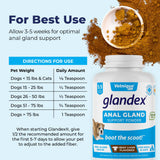 Glandex Dog Fiber Supplement Powder for Anal Glands with Pumpkin, Digestive Enzymes & Probiotics - Vet Recommended Healthy Bowels and Digestion - Boot The Scoot (Beef Liver, 5.5oz Powder)