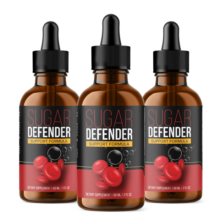 Official...(3 Pack Sugar Defender Drops Formula - Sugar Defender 24, Sugar Defender Liquid, Maximum Strength Sugar Defender Supplement with Hawthorn Berry Organic, Sugar Defender Reviews