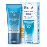 Bioré UV Aqua Rich SPF 50 PA++++ Moisturizing Sunscreen for Face, Oxybenzone & Octinoxate Free, Dermatologist Tested, Vegan, Cruelty Free, For Sensitive Skin, 1.7 Oz