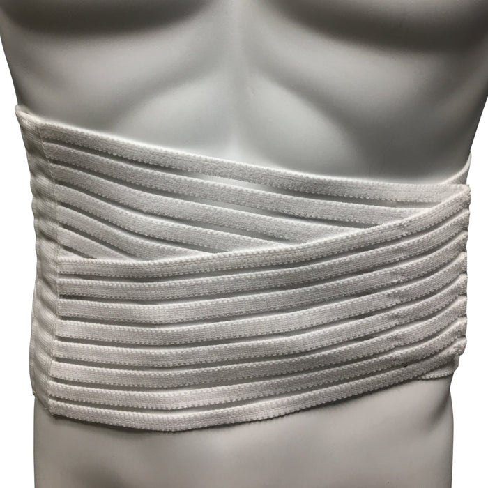 OTC Lumbosacral Support, 7-inch Lower Back, Lightweight Compression, Elastic, White, X-Large