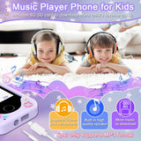 Kids Smart Phone for Girls, Christmas Birthday Gifts for Girls Age 3-10 Kids Toys Cell Phone, 2.8" Touchscreen Toddler Learning Play Toy Phone with Dual Camera, Game, Music Player, 8G SD Card (Purple)