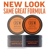 American Crew Men's Hair Matte Clay, Like Hair Gel with Medium/High Hold, 3 Oz (Pack of 1)