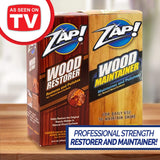 Zap Wood Restorer & Wood Maintainer 2 10 Ounce Bottles As Seen On Tv