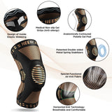 NEENCA Copper Knee Brace for Knee Pain, Knee Support with Patella Pad & Side Stabilizers, Compression Knee Sleeve for Sport, Workout, Arthritis, ACL, Joint Pain Relief, Meniscus Tear- FSA/HSA Eligible