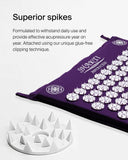 ShaktiMat Premium Acupressure Mat Advanced Level, Organic Cotton Certified, Ethically Handcrafted in India, Sustainable and Durable. Acupuncture relieves Stress, Tension, Promotes Relaxation and Focus
