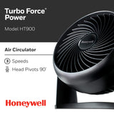 Honeywell HT-900 TurboForce Air Circulator Fan Black, Small