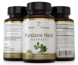 Florida Herbal Pharmacy, Purslane Herb Extract Capsules 10:1 (120 Capsules) 500 mg per Capsule, 1000 mg Serving