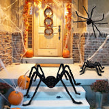 3 Pcs Giant Spiders Halloween Decorations, Scary Large Spiders Outdoor Halloween Decorations Indoor Decorations