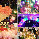 ZGWJ 100PCs Mini Led Lights,Flash Led Balloons Light up Balloons for Party Decorations Neon Party Lights for Paper Lantern Easter Eggs Birthday Party Wedding Halloween Christmas Decoration