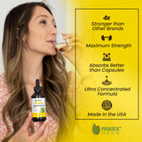 Maxx Herb Lemon Balm Extract - Max Strength Liquid Tincture Absorbs Better Than Capsules or Tea, for Nervous System Support, & Stress Management - Alcohol Free - 4 Oz Bottle (60 Servings)