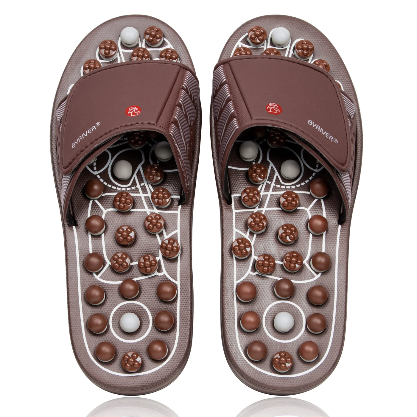 BYRIVER Acupressure Foot Massage Mat, Reflexology Tools, Spiky Ball Ro