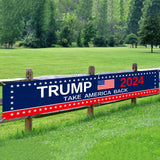 Generic Trump 2024 Flag 120"" x 20"" Take America Back Banner Donald Trump 2024 Sign Banner for Yard Garden Outdoor with 6 Brass Grommets