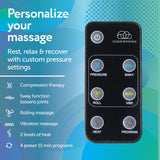 Cloud Massage Shiatsu Foot Massager with Heat - Feet Massager for Relaxation, Plantar Fasciitis Relief, Neuropathy, Circulation, and Heat Therapy - FSA/HSA Eligible (Black - with Remote)