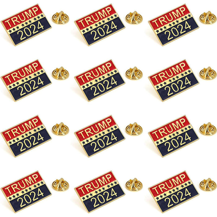 Show Your Support for Trump's 2024 Run with Trump Pins 2024 - Trump Lapel Pins for the 2024 President Election!